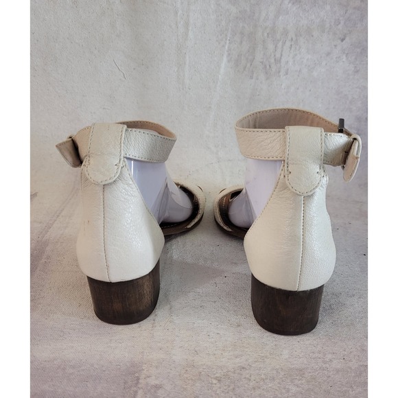 Splendid leather ankle straps white sandals size 8 - Picture 4 of 7